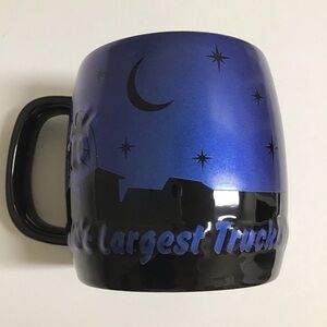 BIG Iowa 80 Truck-stop Mug Worlds Largest 22 oz. Trucker Sky Silhouette Blue NEW